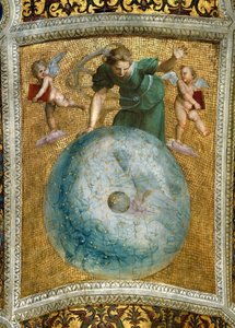 Le Primum mobile. Fresque au plafond dans la Stanza della Segnatura, vers 1510-1511 - Raphael