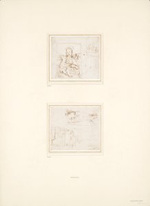 Deux croquis séparés de paysages, 1500-1504