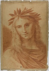 Femme couronnée de laurier