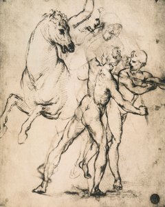 Nus masculins avec un cheval - Raffaello Sanzio Raphael