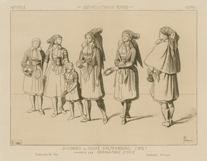 Costumes nationaux allemands - Duché de Saxe-Altenbourg (1815)
