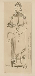 Princesse Italo-Romaine. Fin du VIIIe siècle. Mosaïque de la Basilique Ste Cécile, aux catacombes de Rome. - Raphael Jacquemin