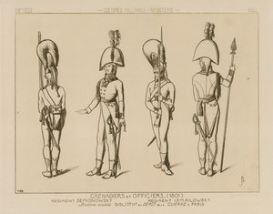 Grenadiers et officiers russes, 1801