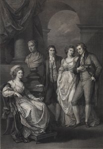Portrait de famille de Catherine Petrovna Baryatinskaya (1750-1811), née princesse de Holstein-Beck (1793)