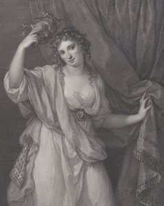 Lady Hamilton en muse comique, Thalia, 1791 - Raphael Morghen