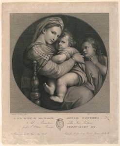 La Madone della Sedia - Raphael Morghen