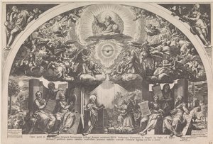 Annonciation avec les six prophètes et les chœurs d