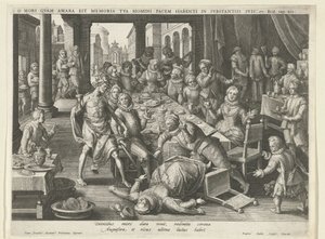 La mort est amère pour les riches - Raphaël Sadeler (I)