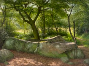 By Adel Crags : a brilliant September morning, 2001 (huile sur carton) - Raymond Booth