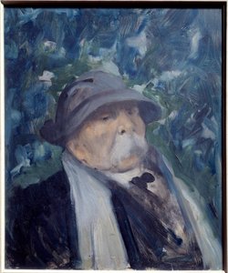 Portrait de Georges Clemenceau, homme politique. Peinture de Raymond Woog - Raymond Woog