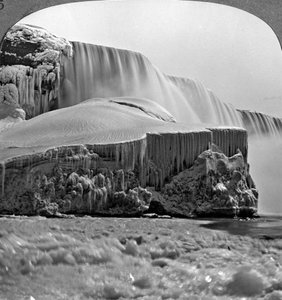 Chutes américaines, Chutes du Niagara, en hiver, New York, USA