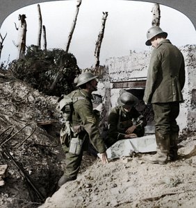 Blockhaus allemand capturé, Poelecappelle, Belgique, Première Guerre mondiale, 1914-1918 - Realistic Travels Publishers