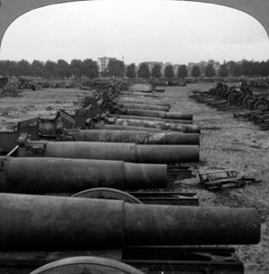 Canons allemands capturés, Bruxelles, Belgique, Première Guerre mondiale, 1914-1918