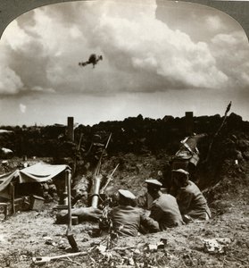 Mortiers dans les tranchées, Première Guerre mondiale, 1914-1918