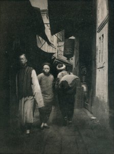 Une rue en Chine, vers 1927 - Reginald Belfield