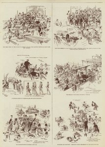 The Home Rule Session, Some "Daily Graphic" Sketches in Parliament (gravure)