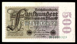 Papiermark de la République de Weimar, époque de l