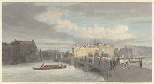Vue du pont Halvemaansbrug sur l