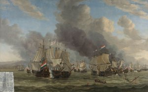 La bataille de Livourne - Reinier Nooms