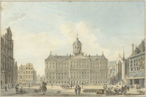 Amsterdam, la place du Dam avec l