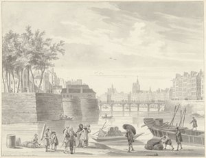 Vue sur le Pont Rouge, Paris - Reinier Vinkeles (I)
