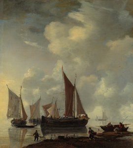 Scène côtière, milieu du 17e siècle - Reinier Zeeman