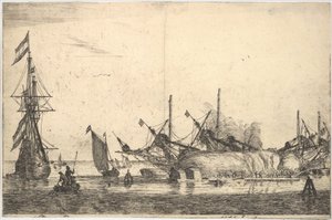 Navires carénés pour le calfatage de la coque