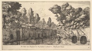 Le Jardin de M. de Nue en dehors de la banlieue de S. Marceau près de Paris, XVIIe siècle