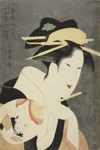 Beautés des quartiers de plaisir - Chōkyōsai Eiri