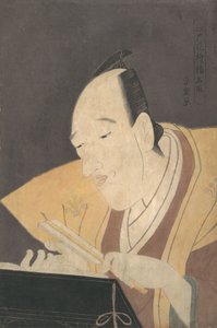 Le narrateur Jo-ruri Tomimoto Buzendaya, vers 1795