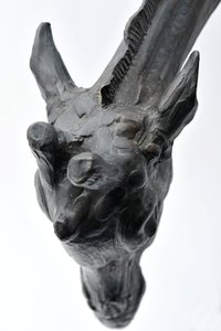 Grande girafe avec tête baissée, modelée 1909-10, coulée avant 1913 - Rembrandt Bugatti