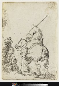 Un soldat turbané à cheval, vers 1632