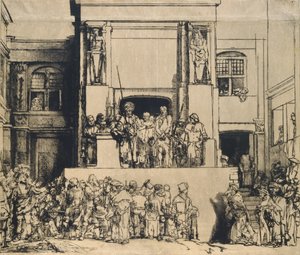 Le Christ présenté au peuple : plaque oblongue