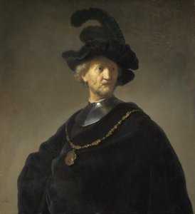 Vieil homme avec une chaîne en or