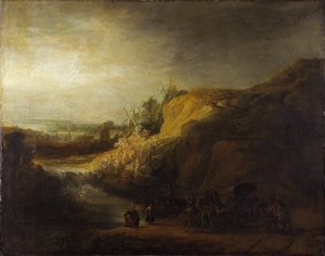 Paysage avec baptême d