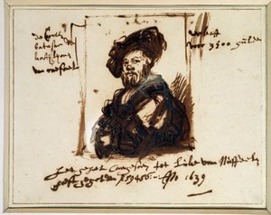 Portrait de Baldassare Castiglione - Rembrandt van Rijn