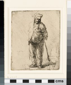 Paysant en haillons avec un bâton, vers 1630 - Rembrandt van Rijn