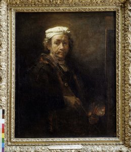 Rembrandt âgé devant un chevalet (1660)