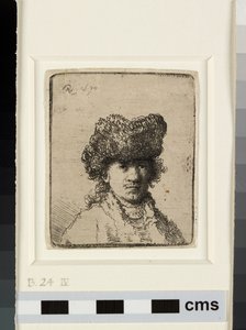 Autoportrait avec un bonnet en fourrure