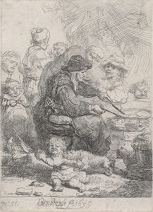 La Femme aux crêpes - Rembrandt van Rijn