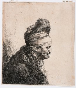 Troisième tête orientale - Rembrandt Harmensz. van Rijn
