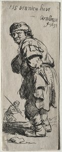 Un paysan criant : il fait très froid, 1634 - Rembrandt van Rijn