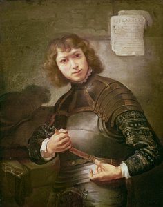 Un jeune homme en armure