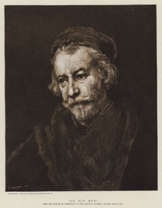 Un vieil homme - Rembrandt van Rijn