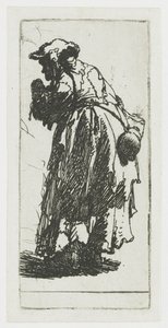 Mendiante avec une calebasse - Rembrandt van Rijn