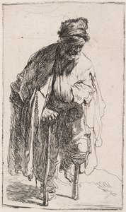 Mendiant avec une jambe de bois - Rembrandt van Rijn