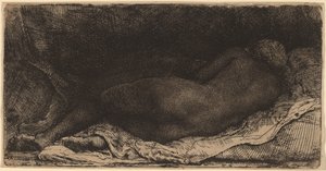 Femme noire allongée