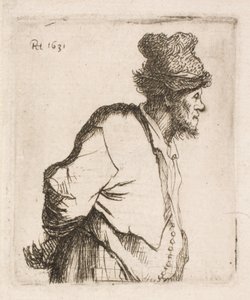 Paysans avec les mains dans le dos - Rembrandt van Rijn