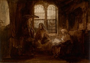 Christ conversant avec Marthe et Marie, vers 1652