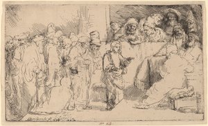 Christ disputant avec les docteurs - Rembrandt van Rijn